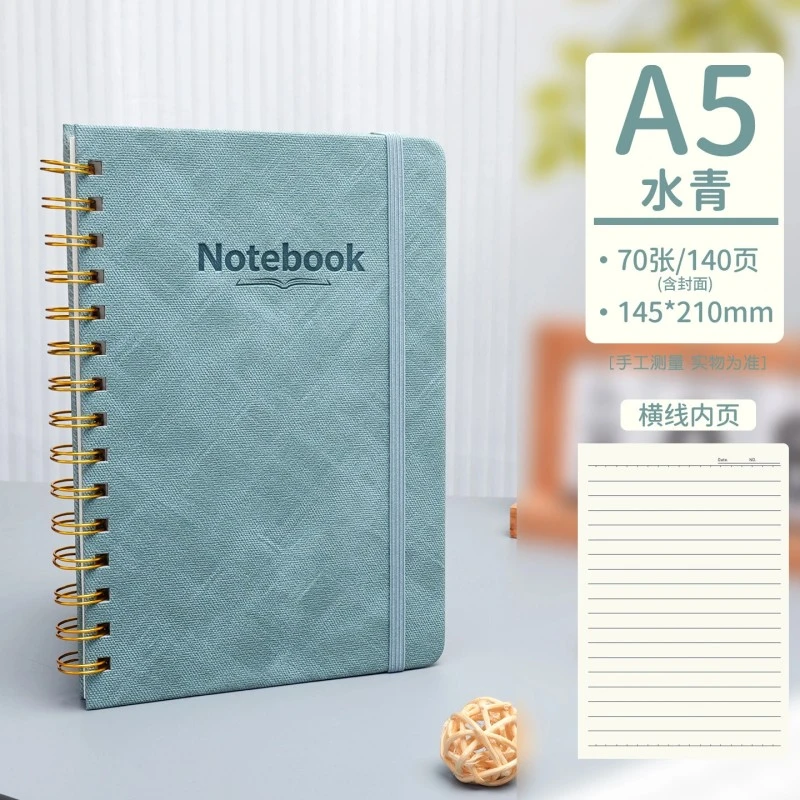 Hardcover Spiral Journal cover and construction detail